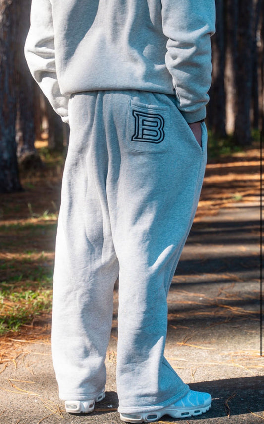 Purebred essential trackpants in grey marle