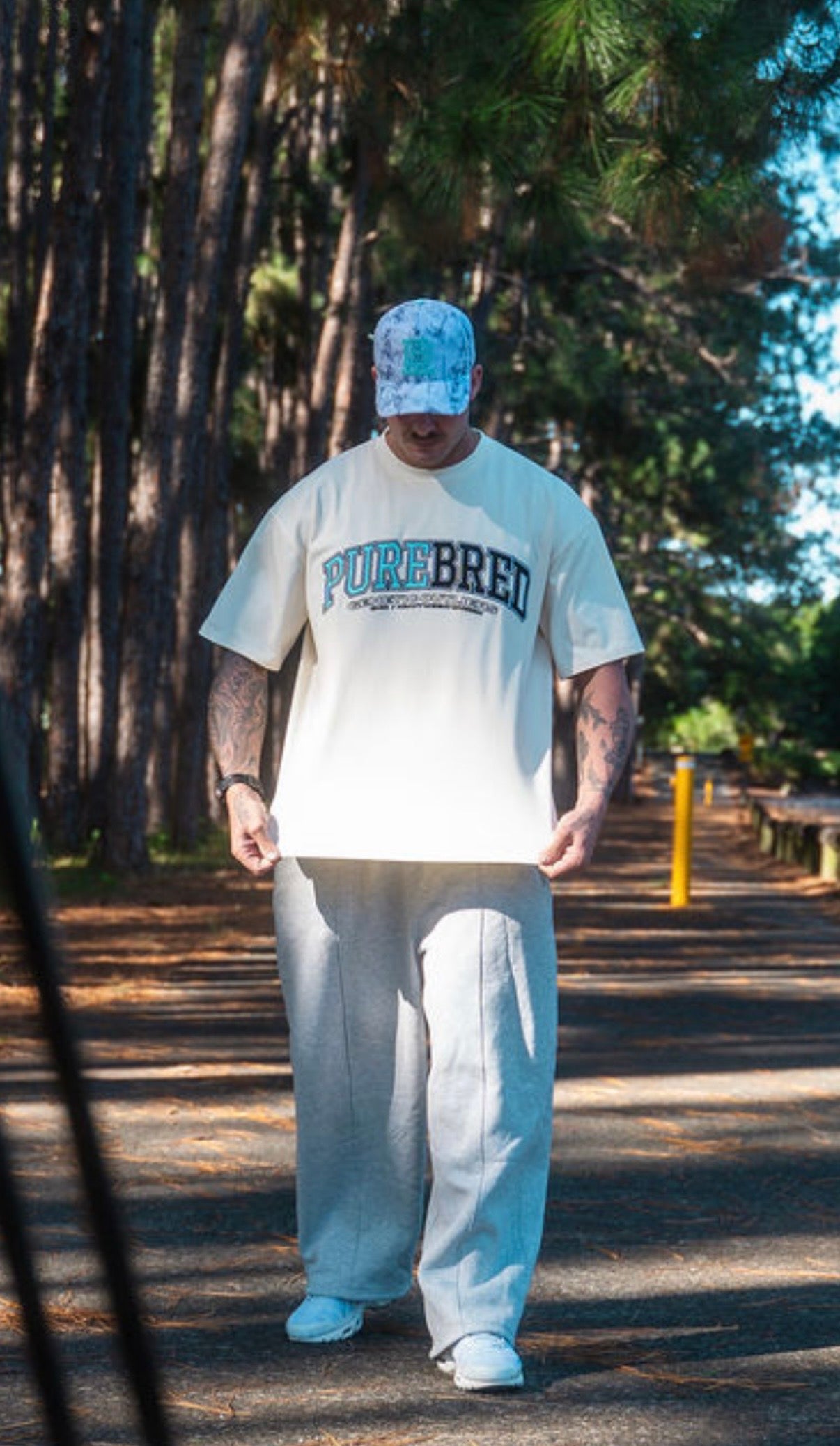 Purebred essential trackpants in grey marle